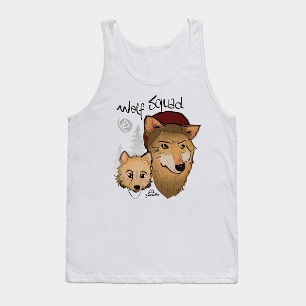 Wolf Squad Tank Top by @akaluciarts